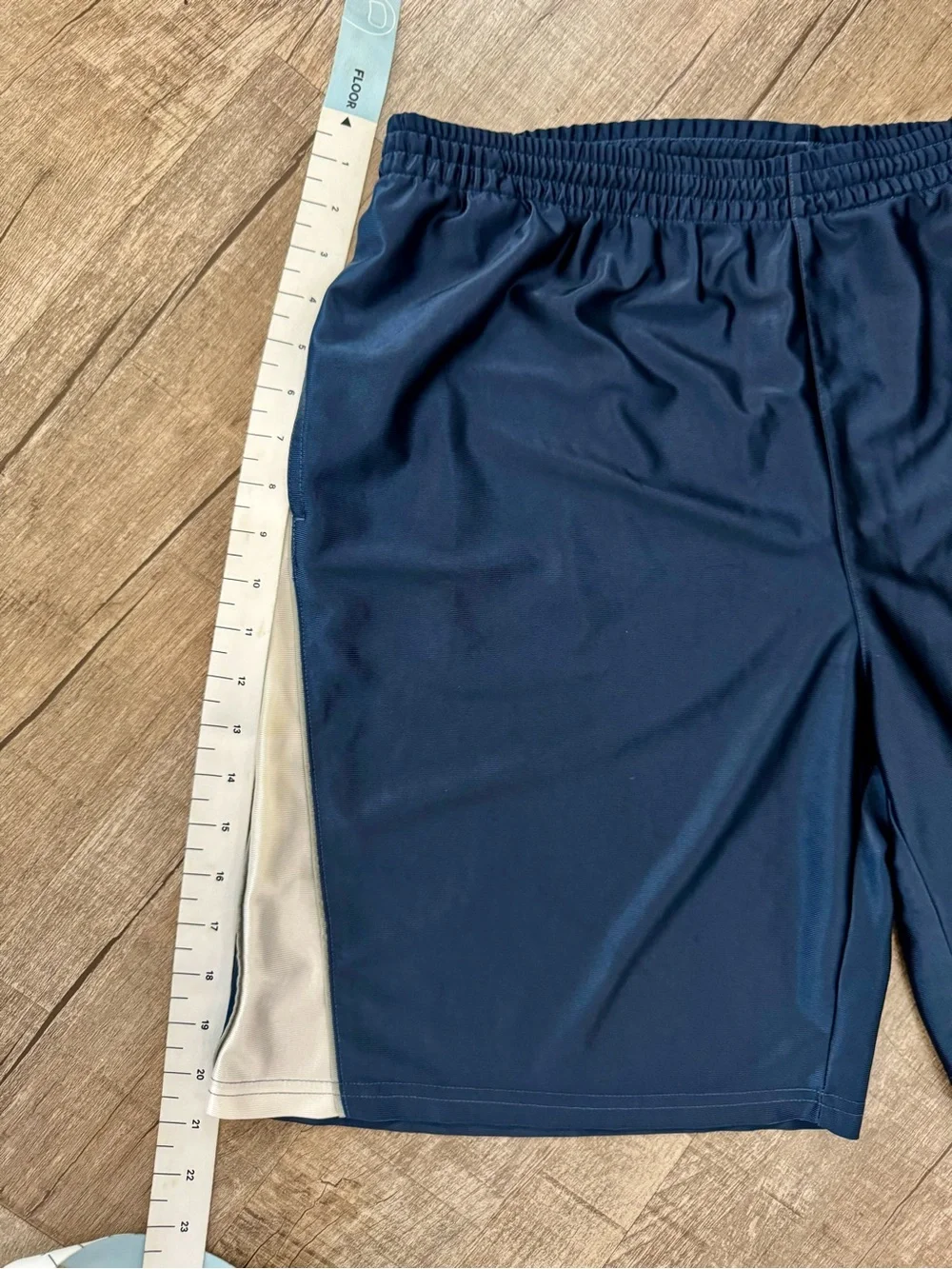 Reebok Athletic Shorts XL Navy Blue‎ Workout Gym Shorts Elastic Waist Pockets